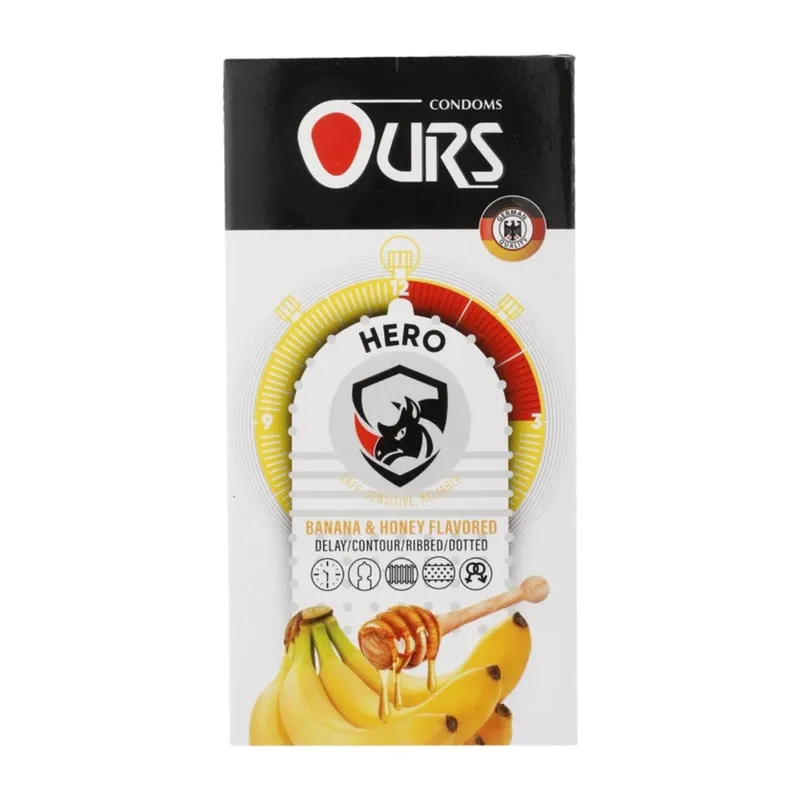 کاندوم تاخیری اورز مدل HERO بسته 12 عددی به همراه کاندوم ساده اورز مدل OILY PLUS بسته 12 عددی - تصویر 3