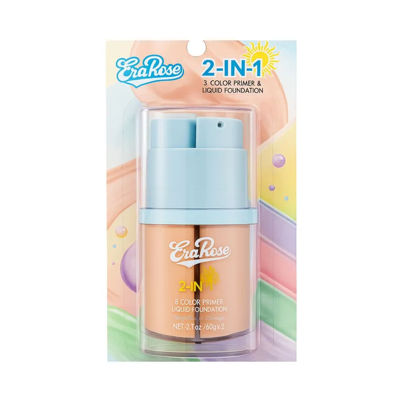 کرم پودر مایع Spf20 آرا رز مدل 2in1 شماره 02 مناسب برای انواع پوست حجم 60 میلی لیتر - تصویر 2