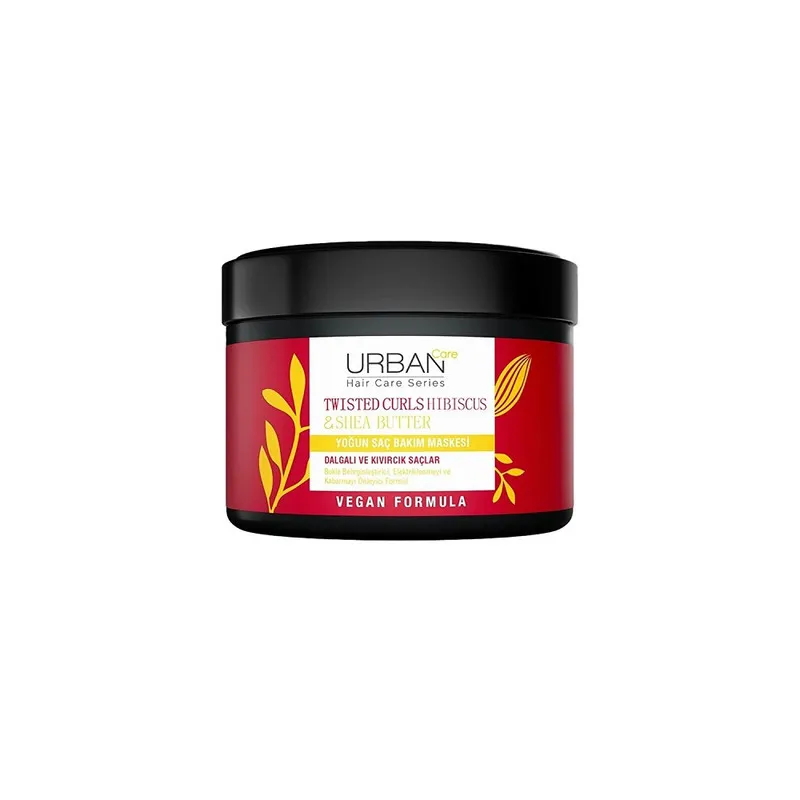 ماسک موی اربن کر مدل Hibiscus & Shea Butter مناسب برای موهای فر حجم 230 میلیلیتر