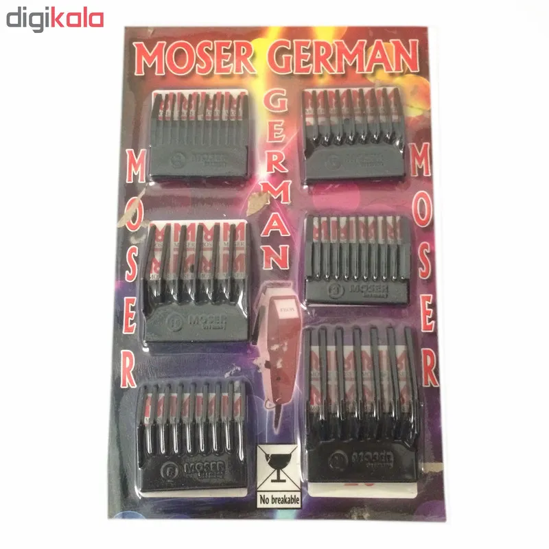 شانه ماشین اصلاح موزر مدل R-101 بسته 6 عددی - تصویر 2