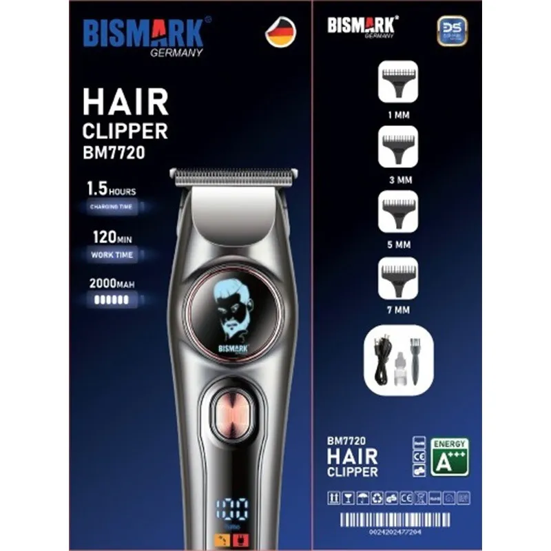 ماشین اصلاح موی سر و صورت شارژی بیسمارک مدل BM7720 - تصویر 2