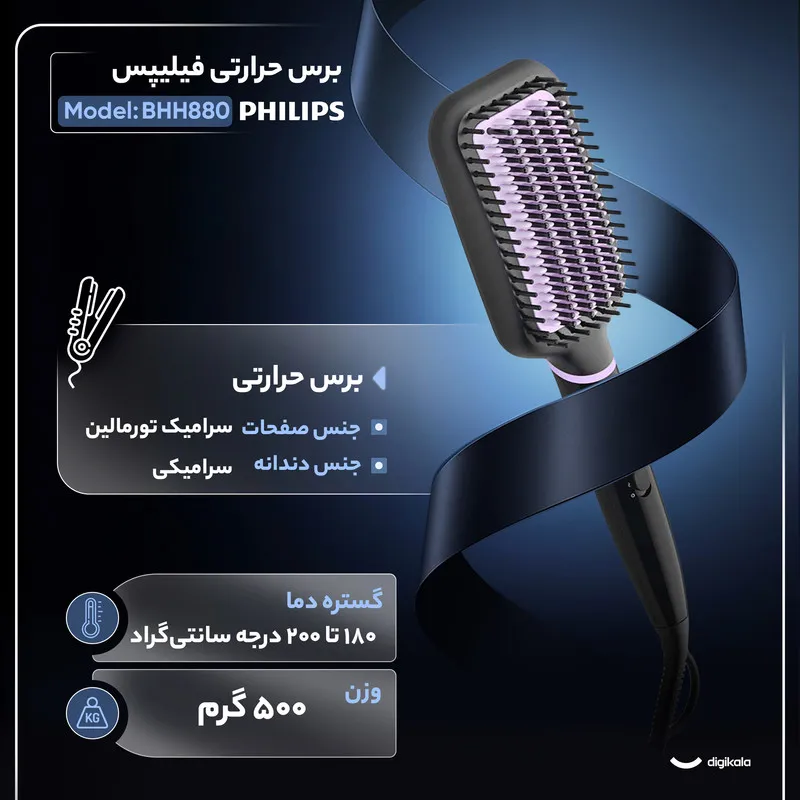 برس حرارتی فیلیپس مدل BHH880 - تصویر 2