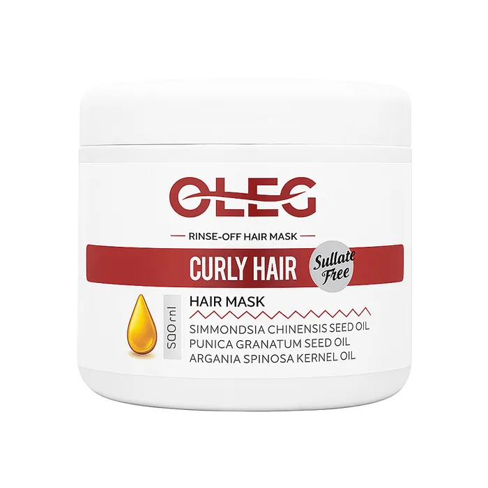 ماسک مو اولگ مدل CURLY مناسب برای موهای فر و مجعد حجم 500 میلی لیتر - تصویر 2
