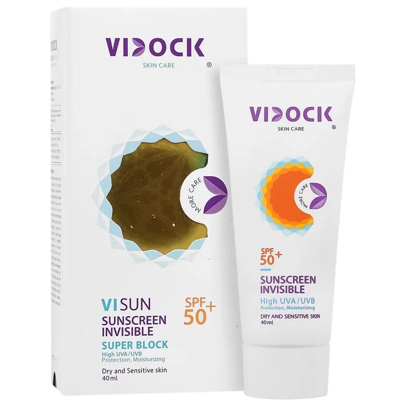 کرم ضد آفتاب بیرنگ صورت ویدک SPF 50 مدل Visun - D محافظ UVA UVB مناسب برای پوست خشک حجم 40 میلیلیتر - تصویر 2