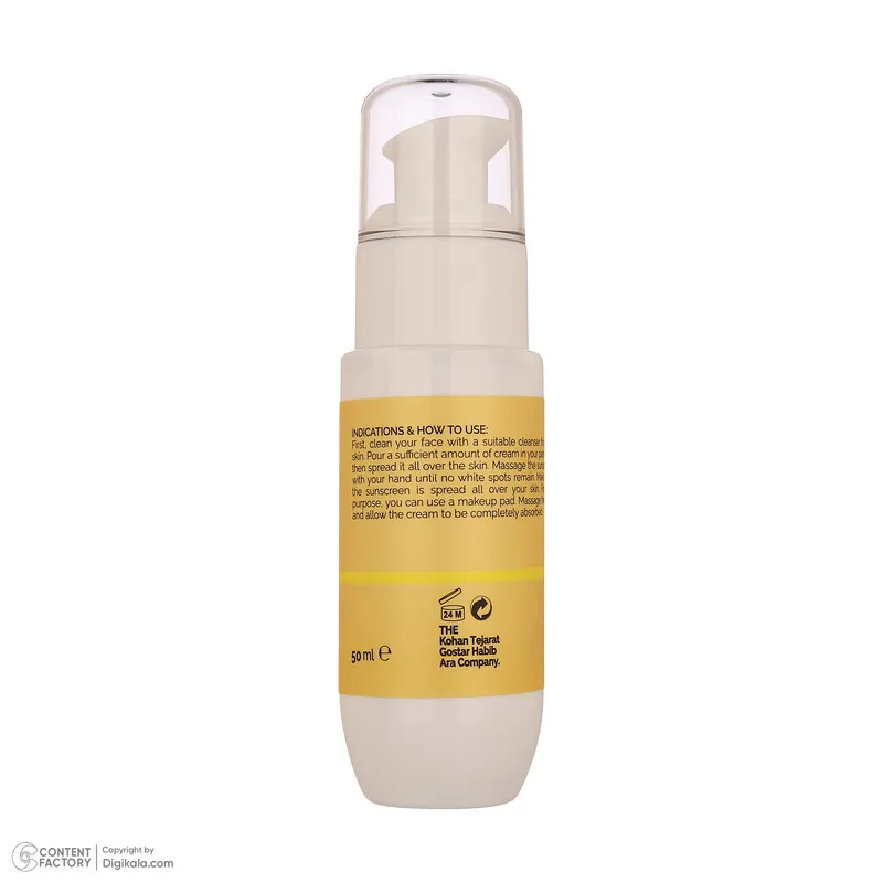 کرم ضد آفتاب ، ضد لک بی‌رنگ دست و صورت گلاما SPF 50 مدل Anti-Spot ‌محافظ UVA ، UVB مناسب برای انواع پوست حجم 50 میلی‌ لیتر - تصویر 3