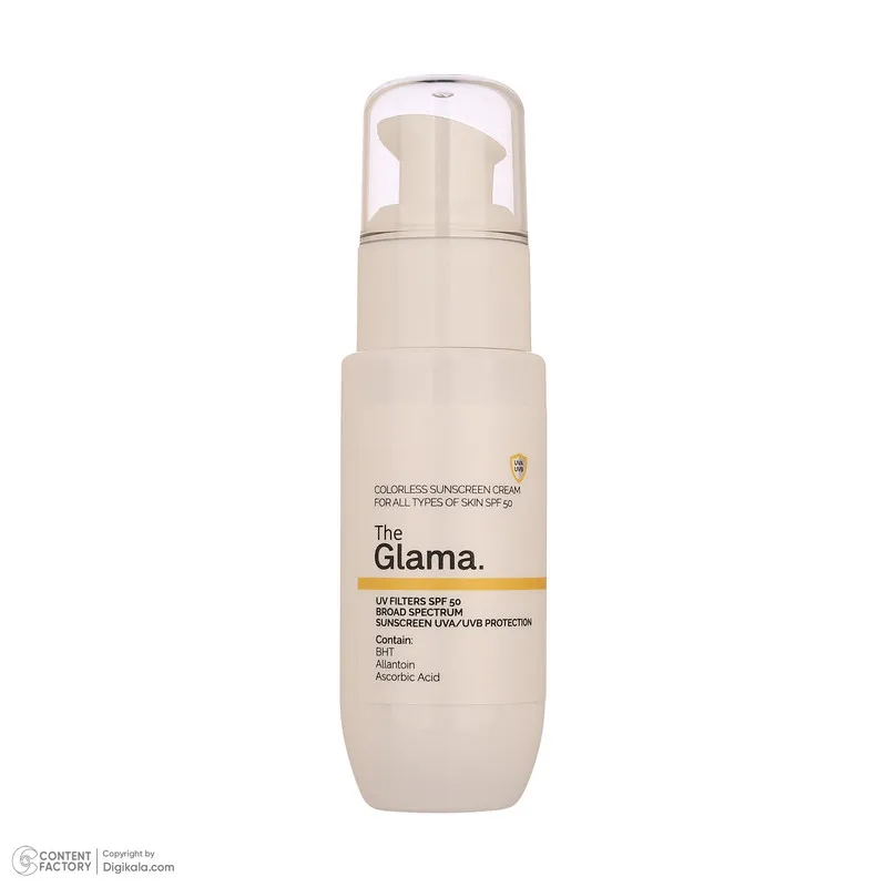 کرم ضد آفتاب بی‌رنگ دست و صورت گلاما SPF 50 مدل Broad Spectrum ‌محافظ UVA ، UVB مناسب برای انواع پوست حجم 50 میلی‌ لیتر - تصویر 4