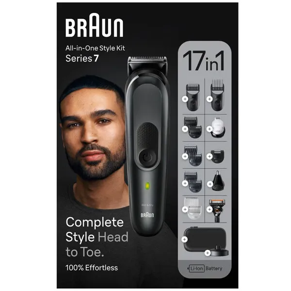 ماشین اصلاح موی سر و صورت و بدن شارژی براون مدل MGK7491 - تصویر 4