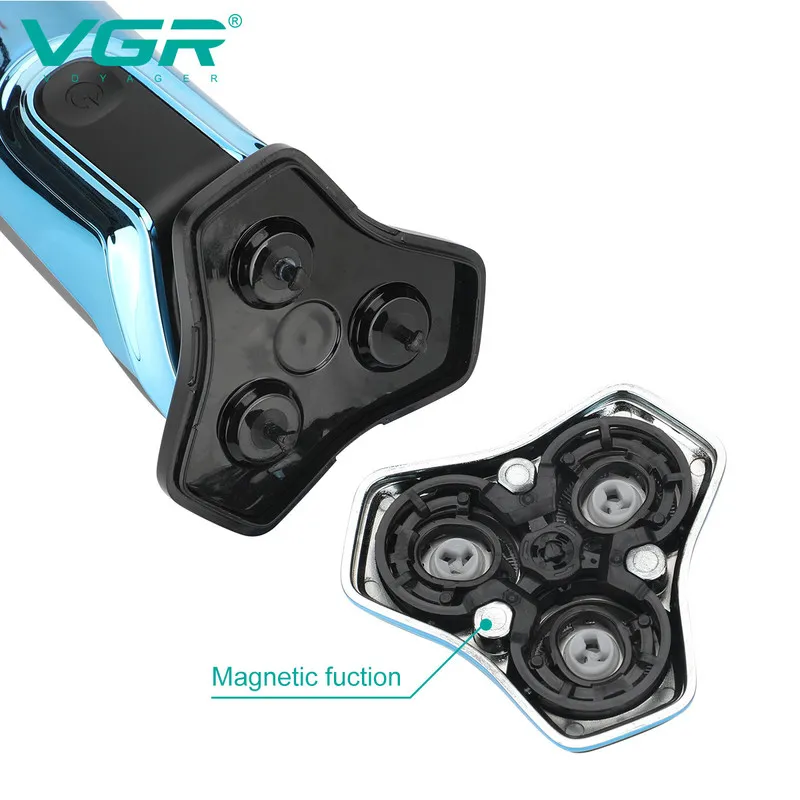 ماشین اصلاح موی صورت شارژی وی جی ار مدل V-313 - تصویر 4
