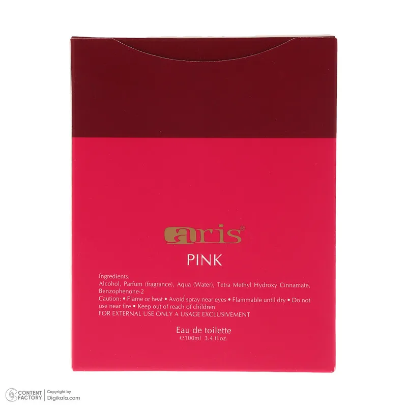 ادوتویلت زنانه اریس مدل PINK با رایحه گرم و شیرین حجم 100 میلی‌لیتر - تصویر 6