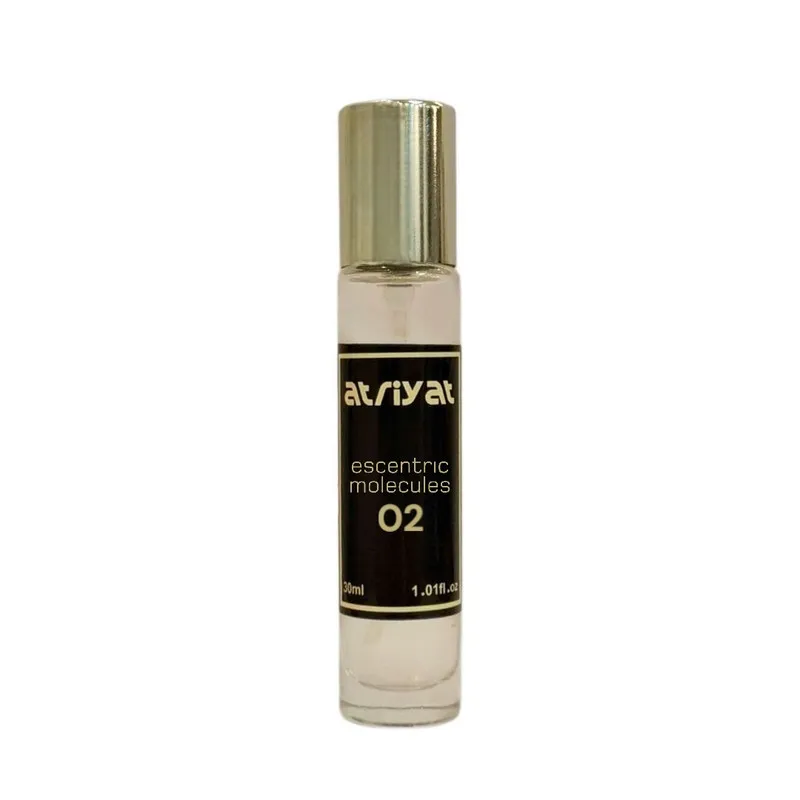 عطر جیبی عطریات مدل مولکول 02 با رایحه تند حجم 30 میلیلیتر