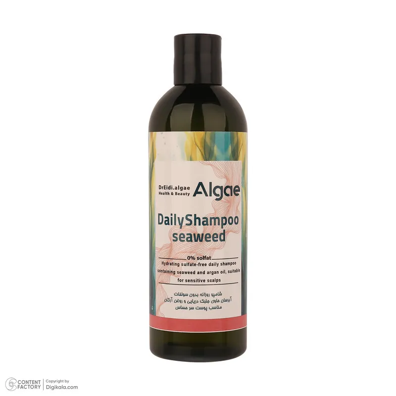 شامپو مو دکتر عیدی آلگا مدل Seaweed مناسب برای انواع مو حجم 300 میلیلیتر - تصویر 4