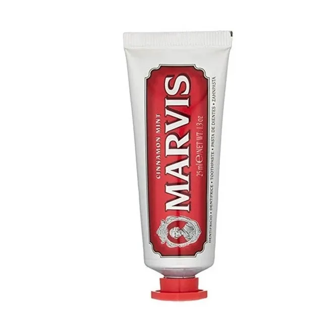 خمیر دندان ضد باکتری مارویس مدل Cinnamon Mint با طعم دارچین و نعناع حجم ۲۵ میلی لیتر