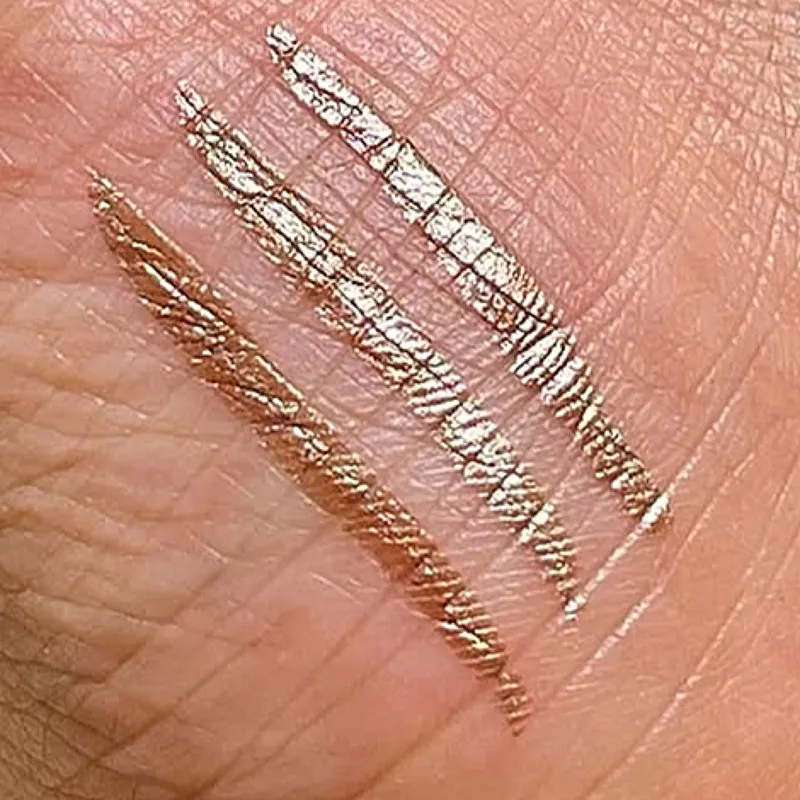 خط چشم ماژیکی پن کوتا مدل متالیک رنگ قهوه ای روشن - تصویر 3