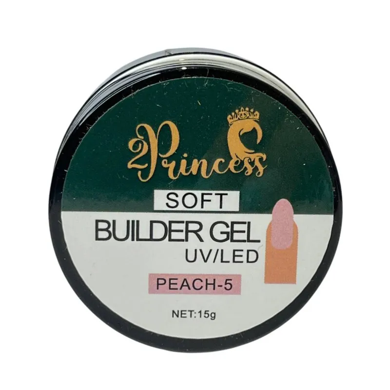 سافت ژل کاشت ناخن پرنسس مدل peach حجم 15 میلی لیتر
