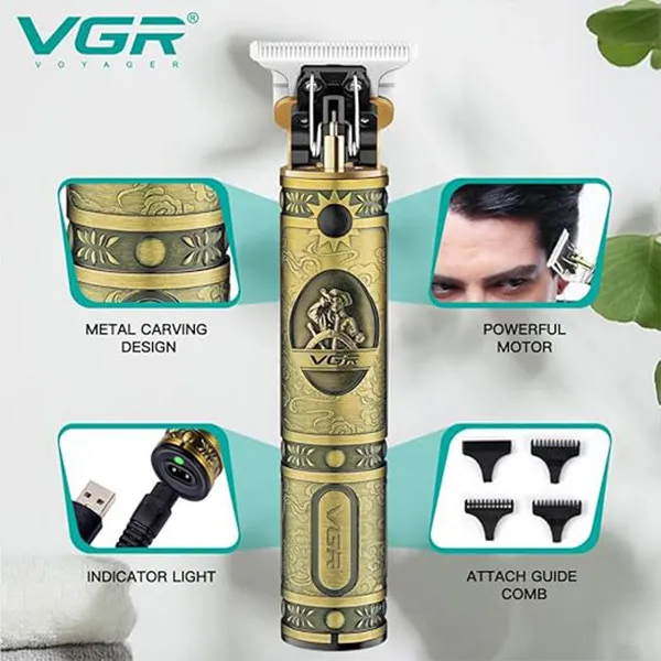 ماشین اصلاح موی سر و صورت شارژی وی جی ار مدل V-083 - تصویر 5