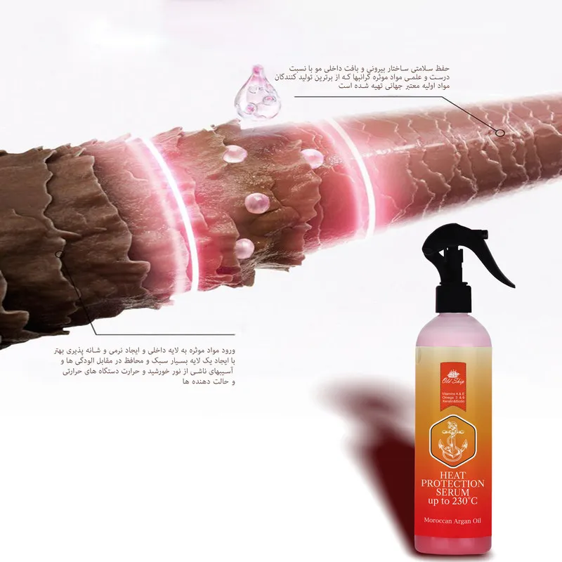 سرم دوفاز مو اولدشیپ مدل Heat Protect حجم 400 میلی لیتر - تصویر 4