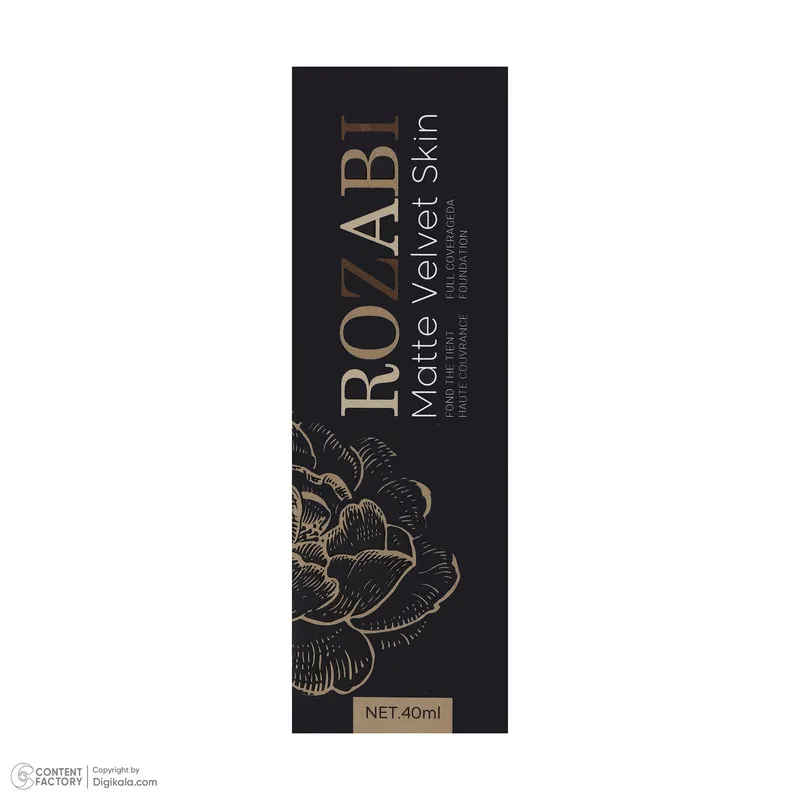 کرم پودر مایع رزآبی مدل MATTE VELVET شماره 2 مناسب برای انواع پوست حجم 40 میلی لیتر - تصویر 3