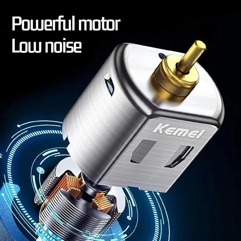 ماشین اصلاح موی سر و صورت شارژی کیمی مدل KM-2293 بسته دو عددی - تصویر 4
