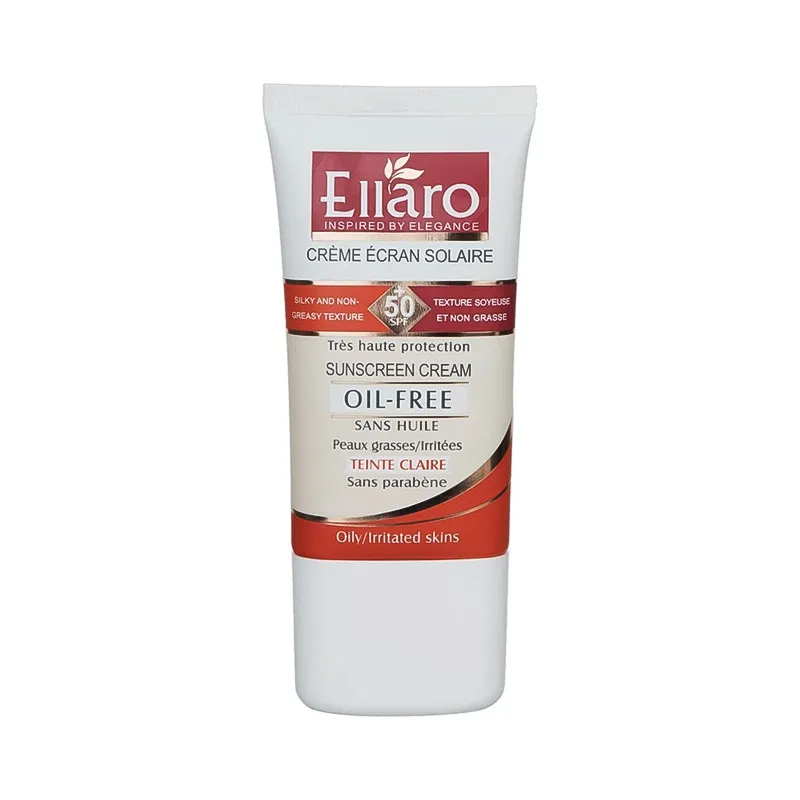 کرم ضد آفتاب رنگی دست و صورت الارو SPF 50 مدل ضد چروک و OIL FREE محافظ UVA ،UVB مناسب انواع پوست حجم 40 میلیلیتر - تصویر 2