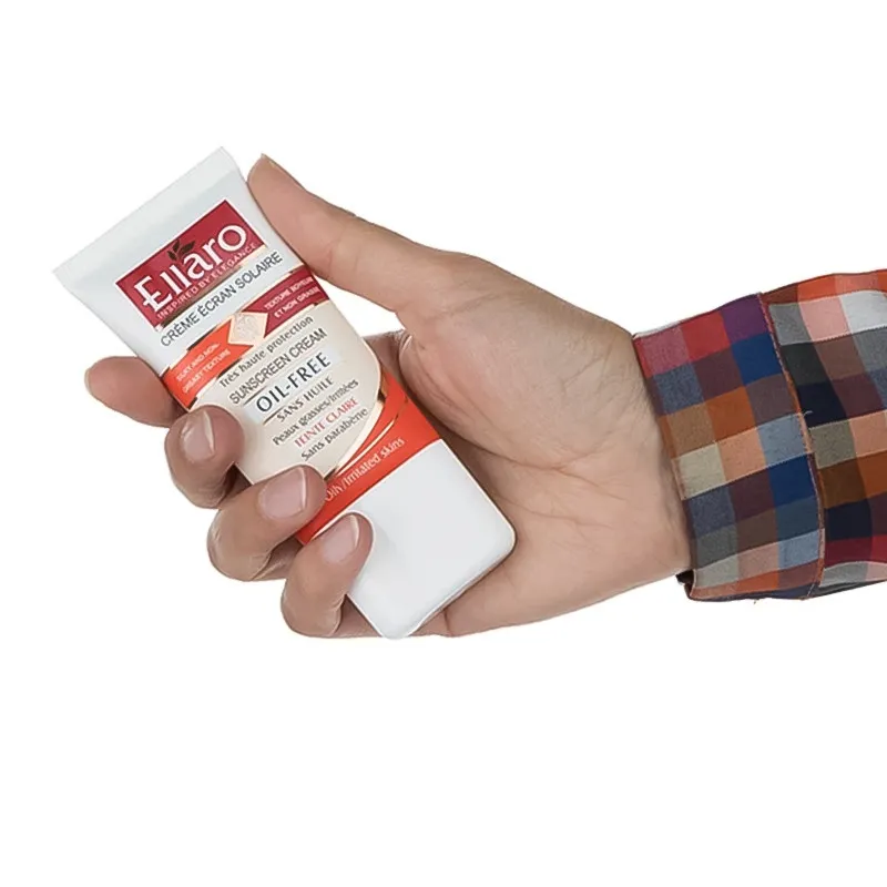 کرم ضد آفتاب رنگی دست و صورت الارو SPF 50 مدل ضد چروک و OIL FREE محافظ UVA ،UVB مناسب انواع پوست حجم 40 میلیلیتر - تصویر 5