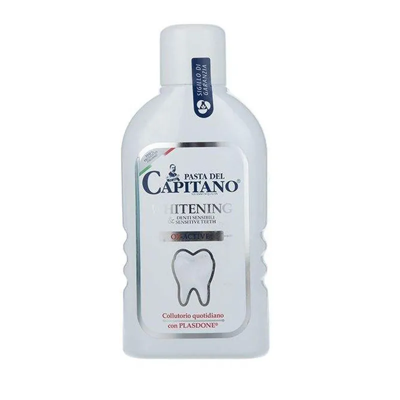 دهان شویه پاستا دل کاپیتانو مدل Sensitive & Whitening حجم 400 میلی لیتر