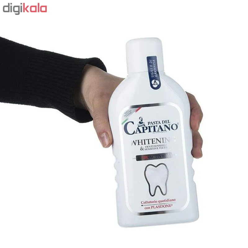 دهان شویه پاستا دل کاپیتانو مدل Sensitive & Whitening حجم 400 میلی لیتر - تصویر 3