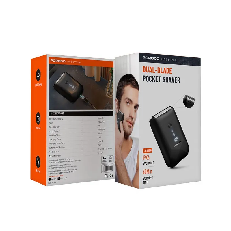 ماشین اصلاح موی صورت شارژی پرودو مدل PD-LFST128-BK - تصویر 2