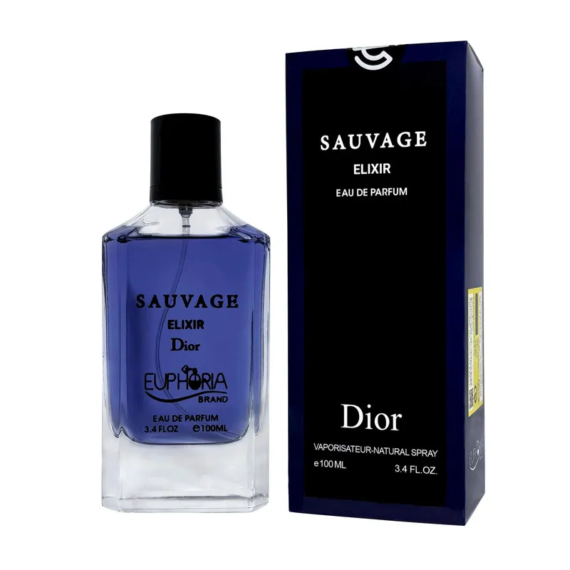 ادو پرفیوم مردانه ایفوریا مدل Sauvage Elixir با رایحه خنک حجم 100 میلی لیتر - تصویر 2