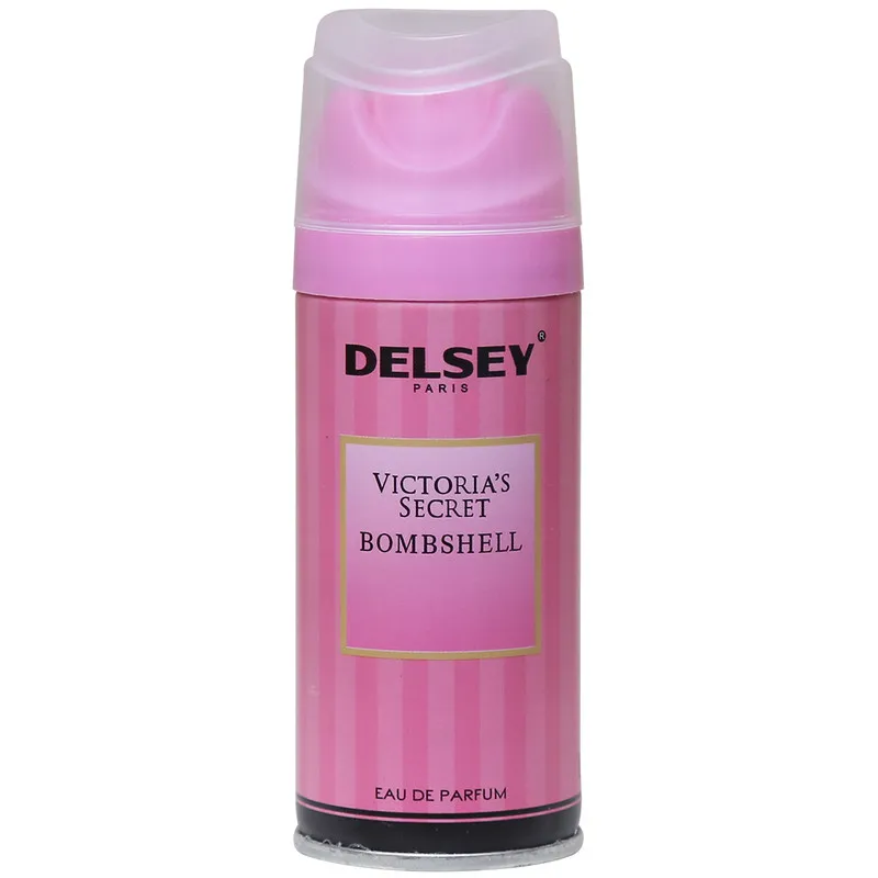 اسپری خوشبو کننده بدن زنانه دلسی مدل Victoria Secret Bombshell حجم 150 میلی لیتر