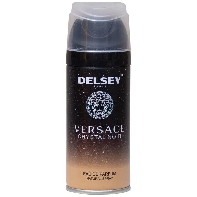 اسپری خوشبو کننده بدن زنانه دلسی مدل Versace Crystal Noir حجم 150 میلی لیتر - تصویر 2