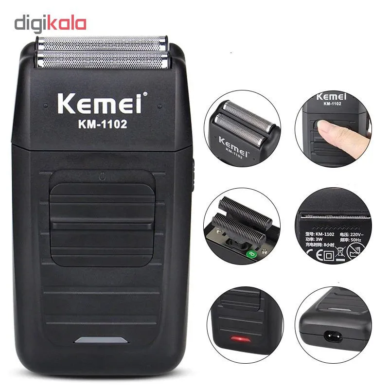 ماشین اصلاح موی صورت کیمی مدل KM-1102 - تصویر 6