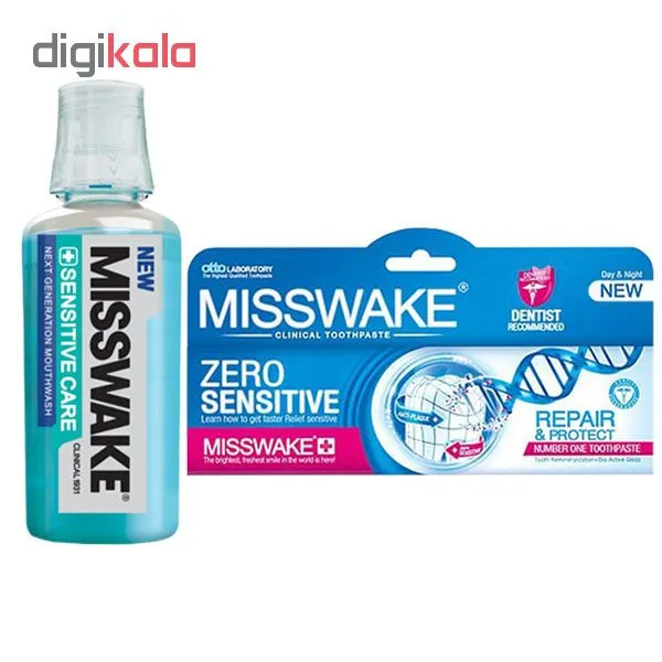 خمیر دندان میسویک مدل Zero Sensitive حجم 100 میلی لیتر به همراه دهان شویه مدل SENSITIVE CARE حجم 400 میلی لیتر - تصویر 2