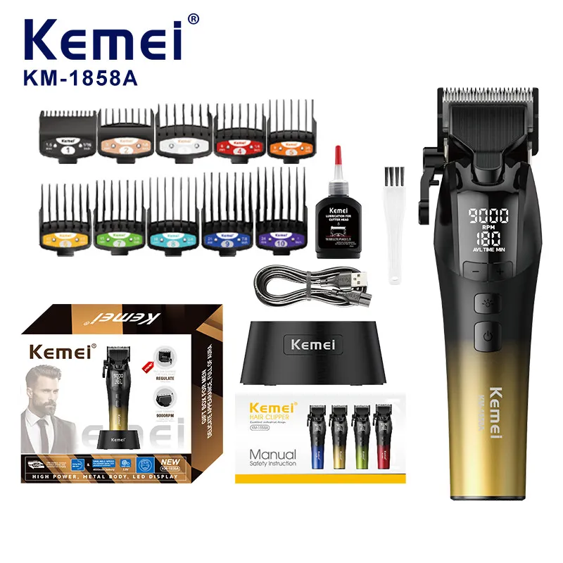 ماشین اصلاح موی سر و صورت شارژی کیمی مدل KM-1858A - تصویر 6