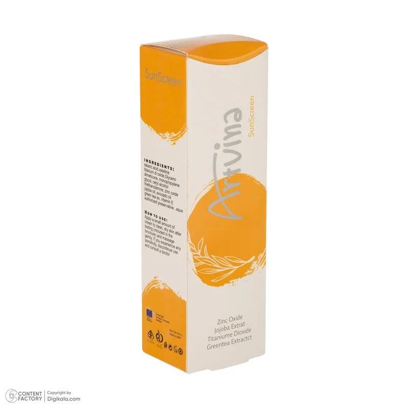 کرم ضد آفتاب بی‌رنگ صورت آرت وینا SPF 50 مدل Sun Guard ‌محافظ +++PA مناسب برای انواع پوست حجم 50 میلی‌لیتر - تصویر 6