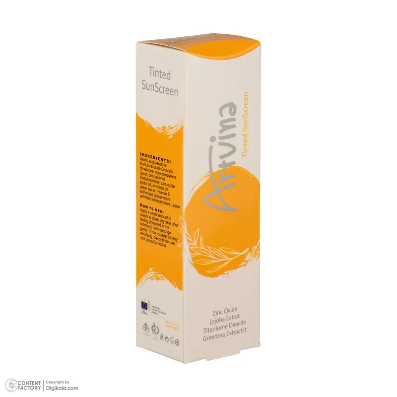 کرم ضد آفتاب رنگی صورت آرت وینا SPF 50 مدل Sun Guard ‌محافظ +++PA مناسب برای انواع پوست حجم 50 میلی‌لیتر - تصویر 6