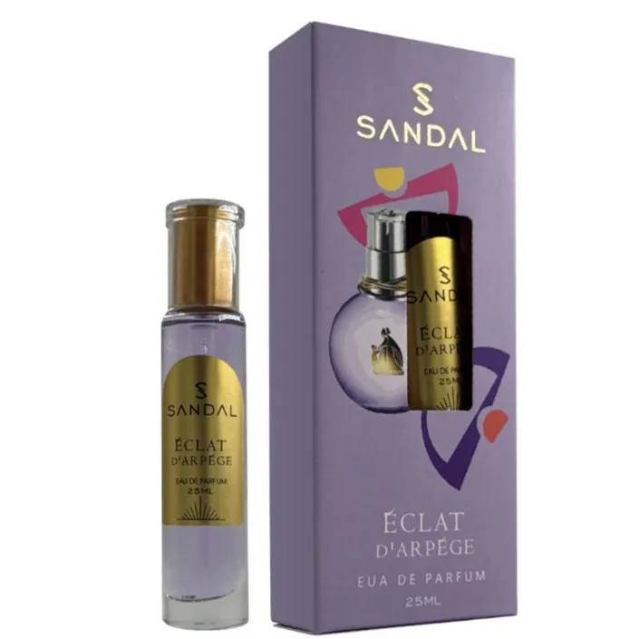 عطر جیبی زنانه صندل مدل اکلت لانوین با رایحه شیرین حجم ۲۵ میلیلیتر - تصویر 2