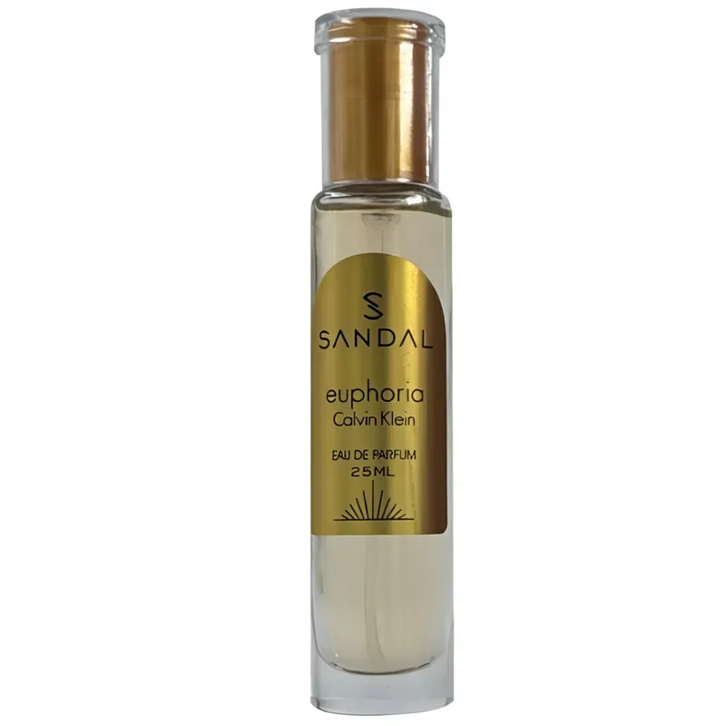 عطر جیبی زنانه صندل مدل ایفوریا با رایحه گرم حجم ۲۵ میلیلیتر