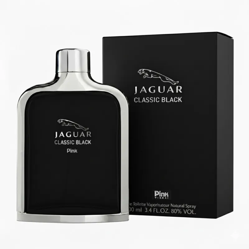 ادو تویلت مردانه پینک ویژوآل مدل Jaguar Classic Black با رایحه خنک حجم 100 میلی لیتر - تصویر 2