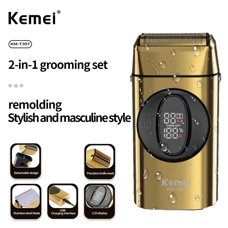 ماشین اصلاح موی صورت شارژی کیمی مدل KM-T397 - تصویر 4