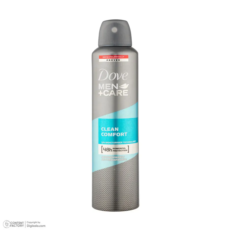 اسپری ضد تعریق مردانه داو مدل Clean comfort حجم 250 میلی لیتر - تصویر 2