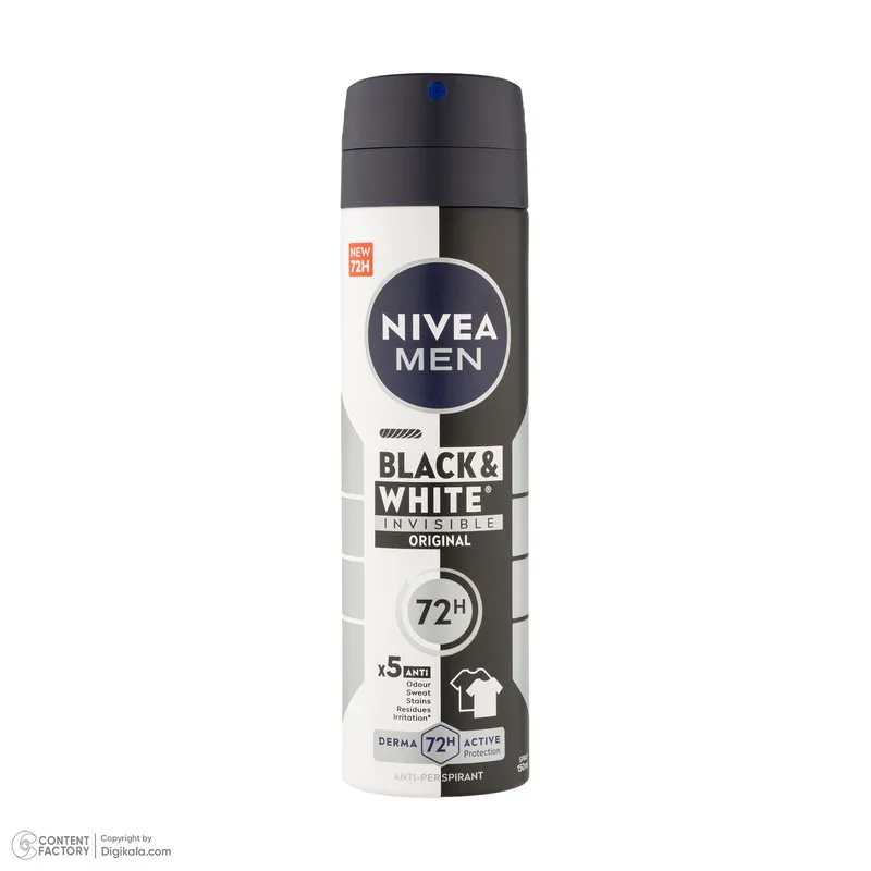 اسپری ضد تعریق مردانه نیوآ مدل Black & White حجم 150 میلی لیتر - تصویر 3