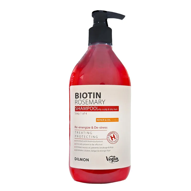 شامپو مو دیلمون مدل Biotin مناسب برای مو چرب و خشک حجم 385 میلی لیتر - تصویر 2
