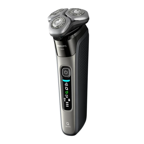 ماشین اصلاح موی صورت شارژی فیلیپس مدل X9002/05 با تیغه استیل ضد زنگ، ضد آب و قابل استفاده خشک و مرطوب، طراحی ارگونومیک، باتری لیتیوم یون با شارژ سریع 60 دقیقه، نمایشگر میزان شارژ و قابلیت اصلاح با شماره صفر