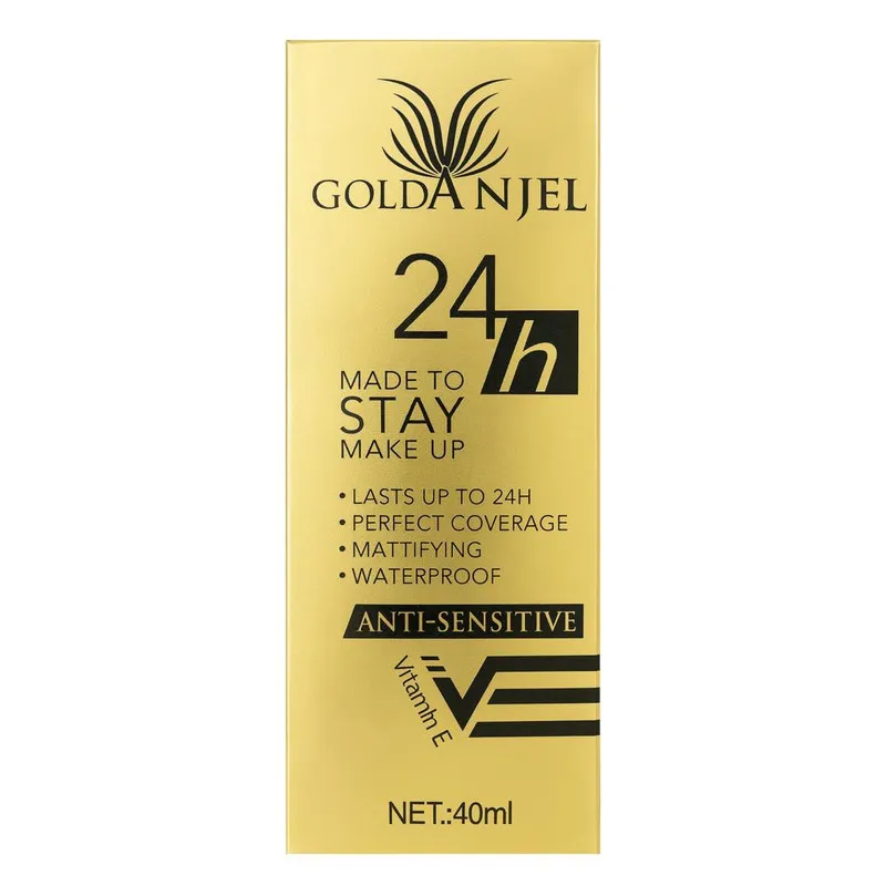 کرم پودر مایع Spf 10 گلد انجل مدل Stay شماره 03 مناسب برای انواع پوست حجم 40 میلی لیتر - تصویر 3