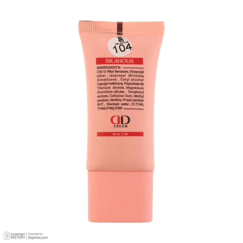 کرم پودر DD برانوس مدل PURE SCULPTING شماره 104 مناسب برای انواع پوست حجم 30 میلی‌لیتر - تصویر 4
