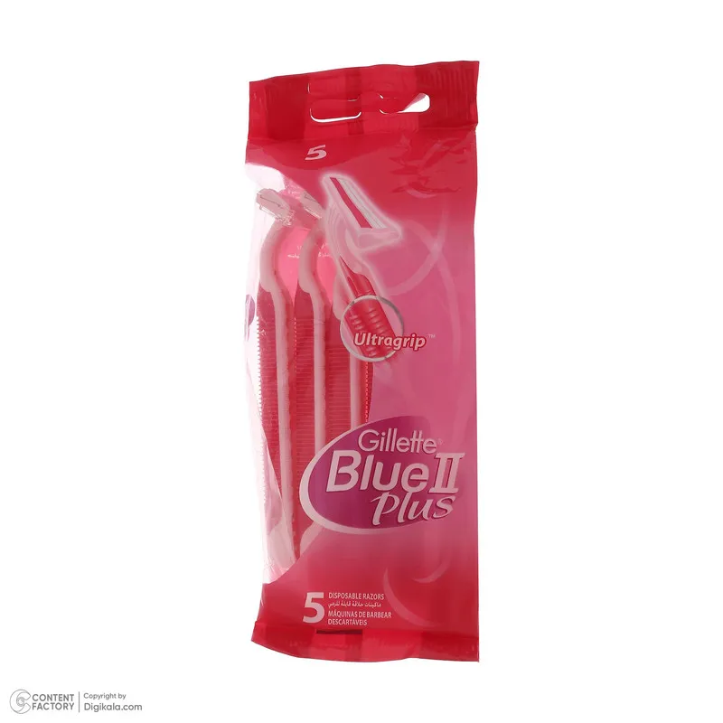 خود تراش ژیلت مدل BLUE 2 PLUS بسته 5 عددی - تصویر 6