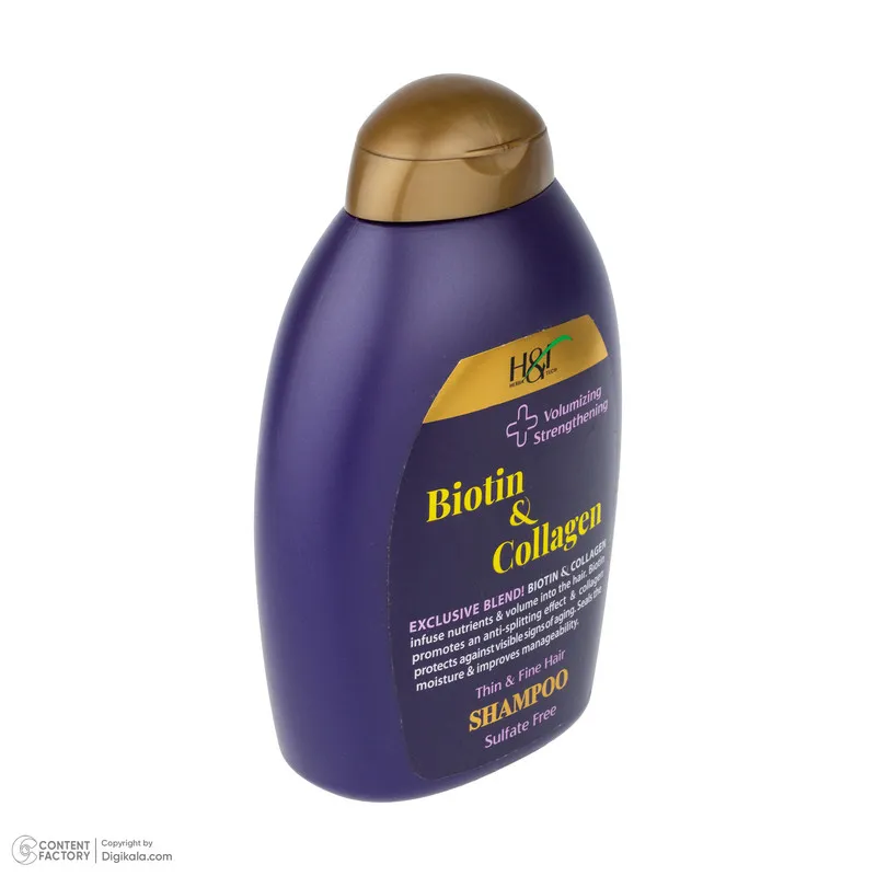 شامپو مو هرباتک مدل Biotin & Collagen مناسب برای موهای کم حجم و نازک حجم 385 میلی لیتر - تصویر 4