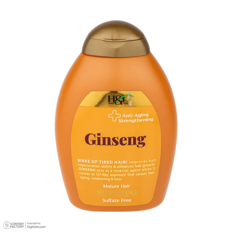 شامپو مو هرباتک مدل Ginseng مناسب برای موهای کم حجم و نازک حجم 385 میلی لیتر - تصویر 4