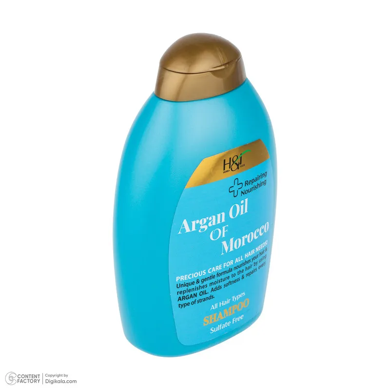 شامپو مو هرباتک مدل Argan مناسب برای انواع مو حجم 385 میلی لیتر - تصویر 3