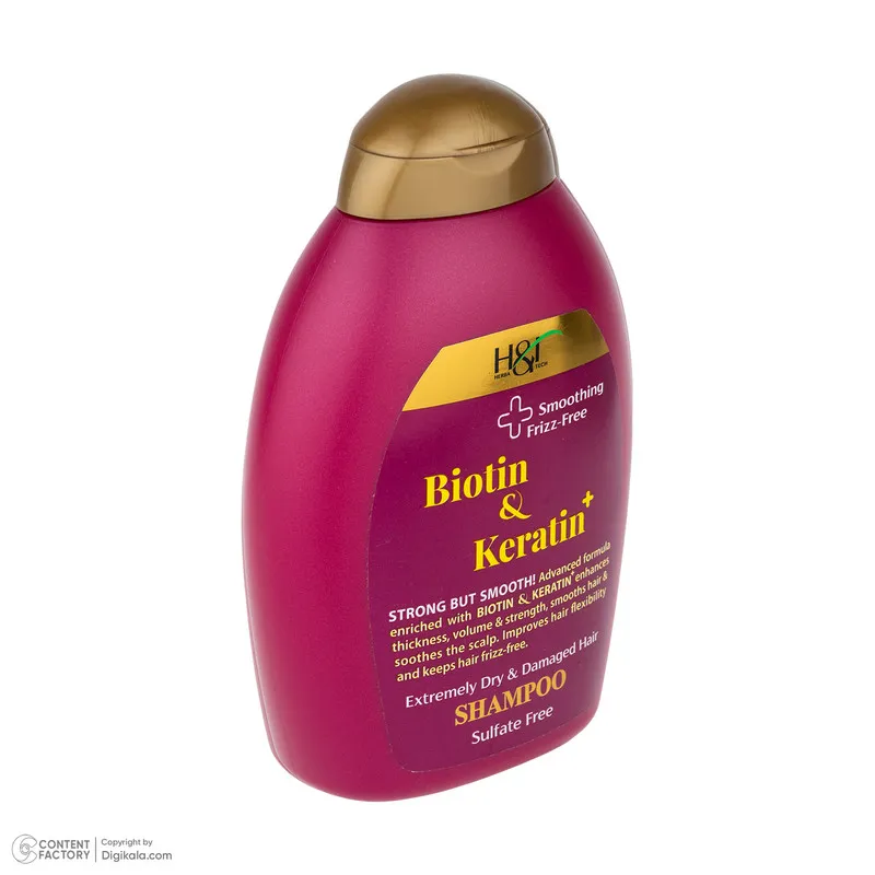 شامپو مو هرباتک مدل Biotin & Keratin مناسب برای موهای خشک و آسیب دیده حجم 385 میلی لیتر - تصویر 2